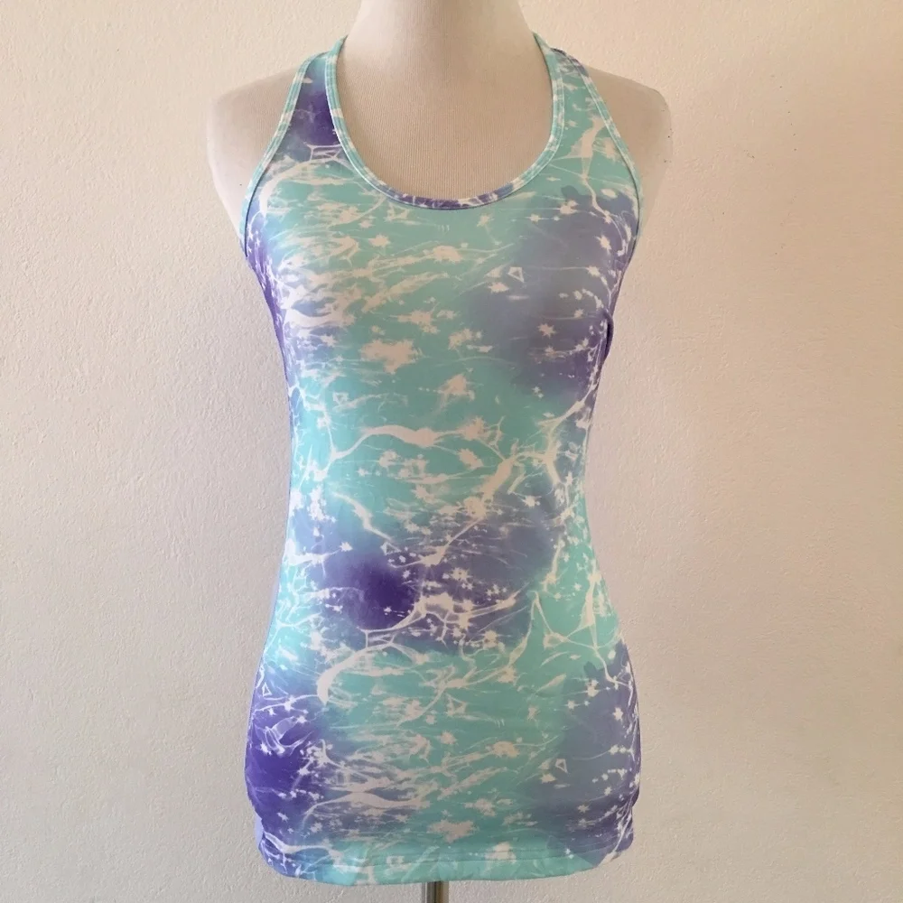 Ivivva by Lululemon Purple Blue Tank Top Size 14